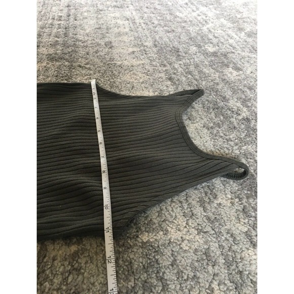 Topshop Tank Dress Green 2 Flowy Ribbed Top Tank - Picture 4 of 6